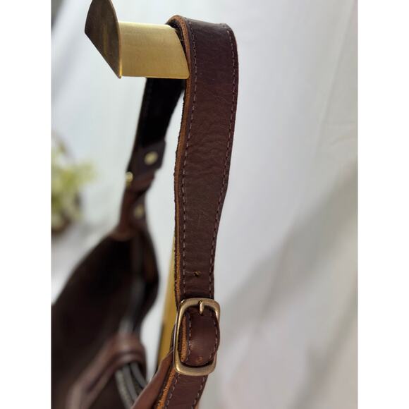 Coronado Dark Chocolate Suede Concealed Carry Purse with Brown Leather Strap - Picture 5 of 16